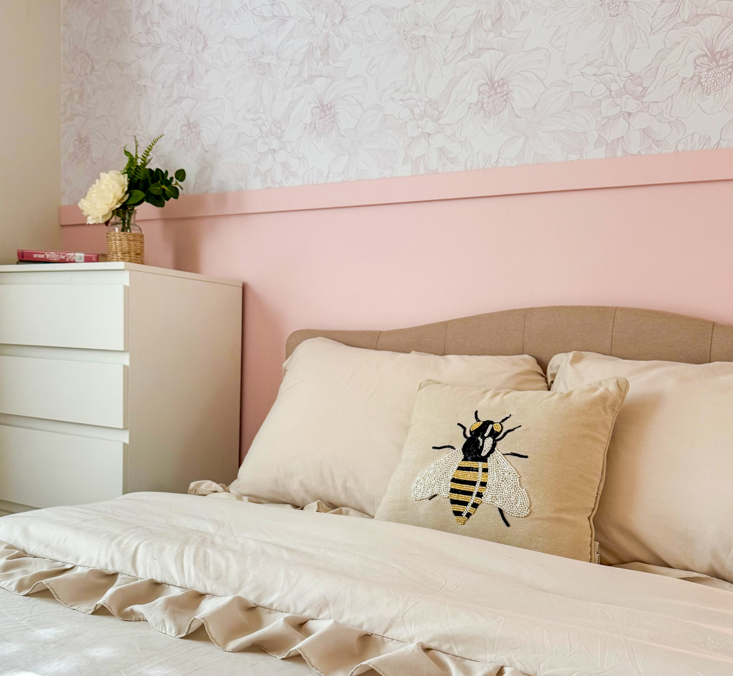 Blush & Rose Hues Tween Bedroom Makeover